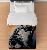 Saxophone Sorcery Duvet Cover - Beyond T-shirts